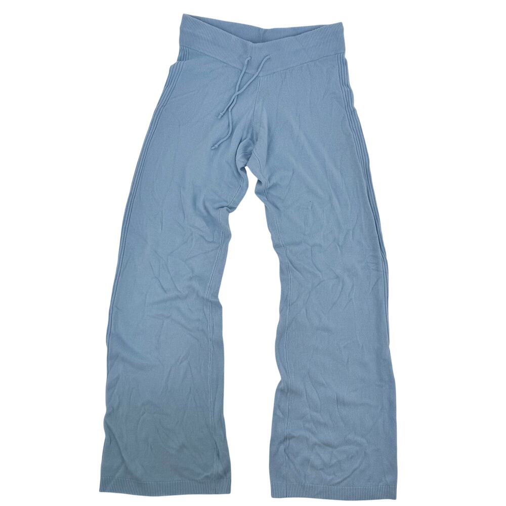 Mossimo Womens Small Space Blue Sweater Knit Drawstring Lounge Pants NWT